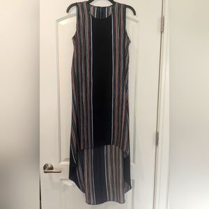 EUC BCBG McKayla High Low Striped Tunic Dress
